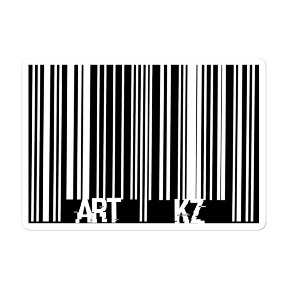 "Barcode" Sticker Black