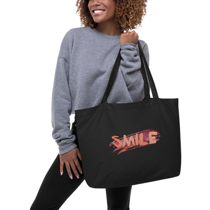 "Smile" Large Tote Bag